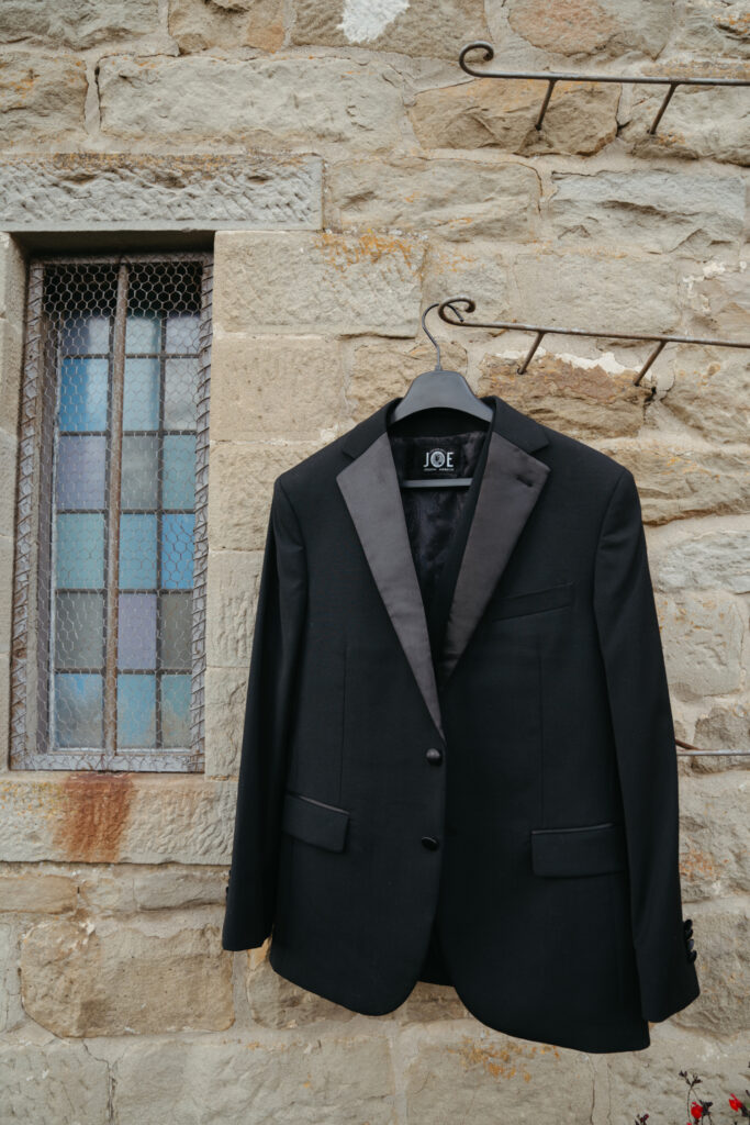 groom accessories at castello di ristonchi wedding