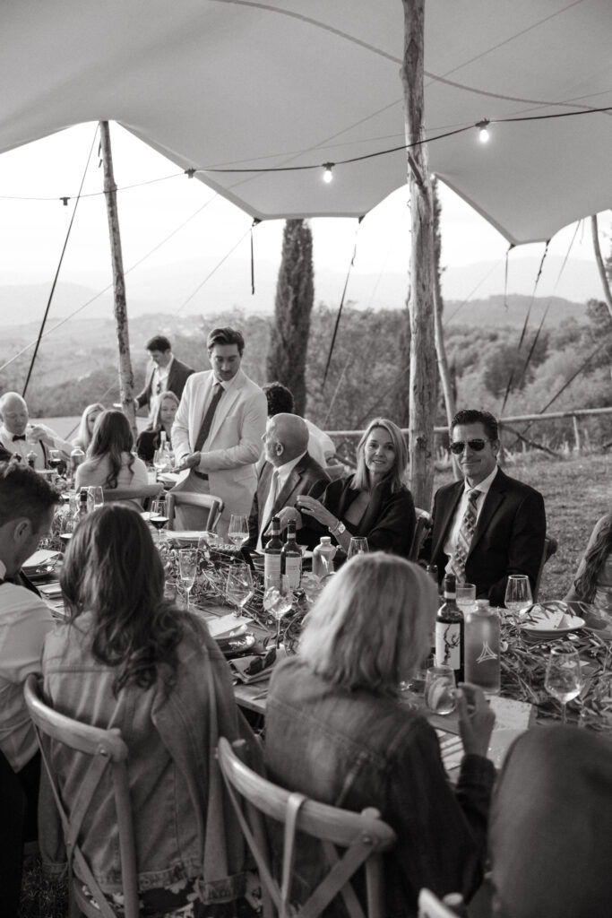 tuscany wedding reception 