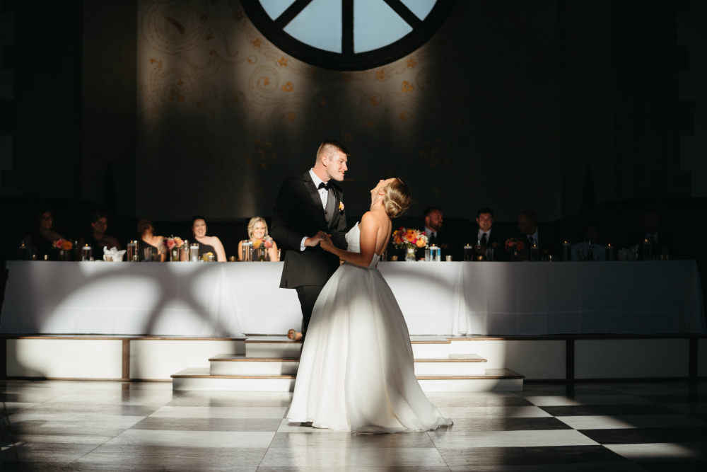 first dance at the palomar cincinnati wedding reception