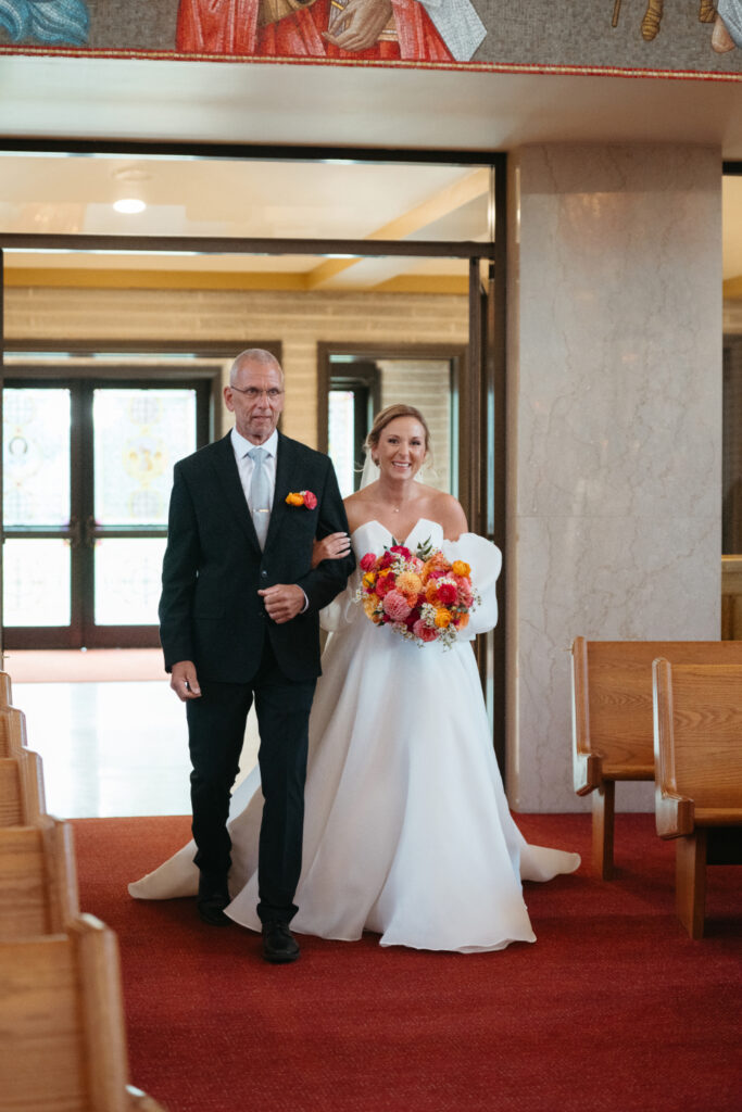 wedding ceremony at st nicholas cincinnati