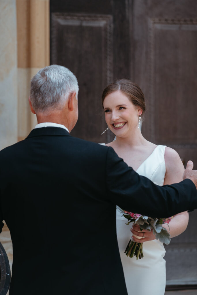 real-wedding-feature touching moments with her dad at a real wedding feature