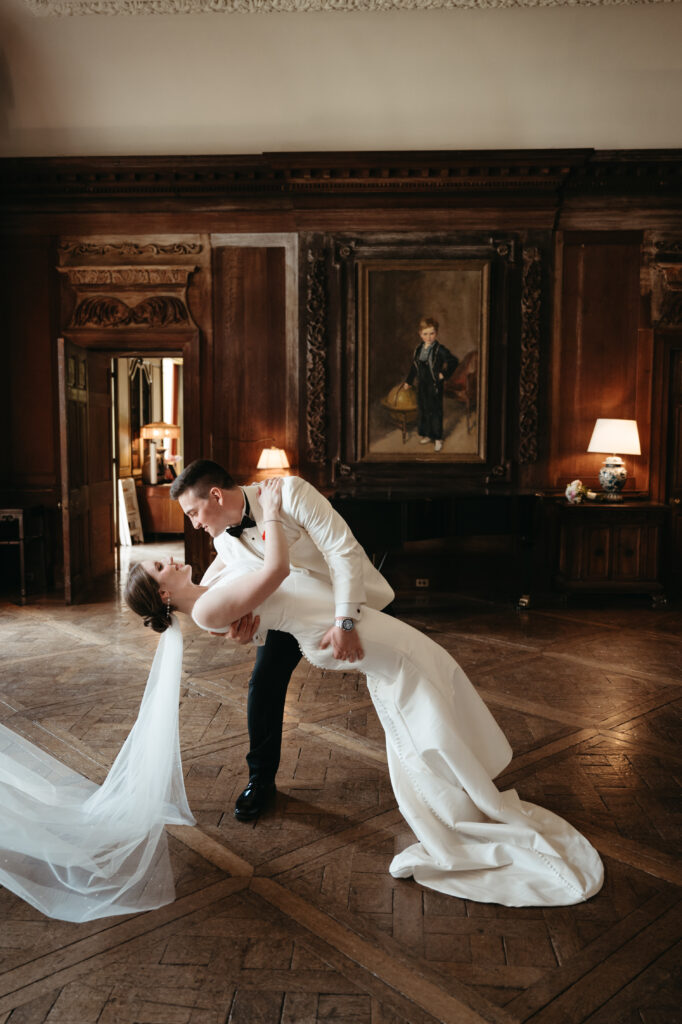 real-wedding-feature editorial photos of the bride and groom at their real wedding feature at Peterloon Estate