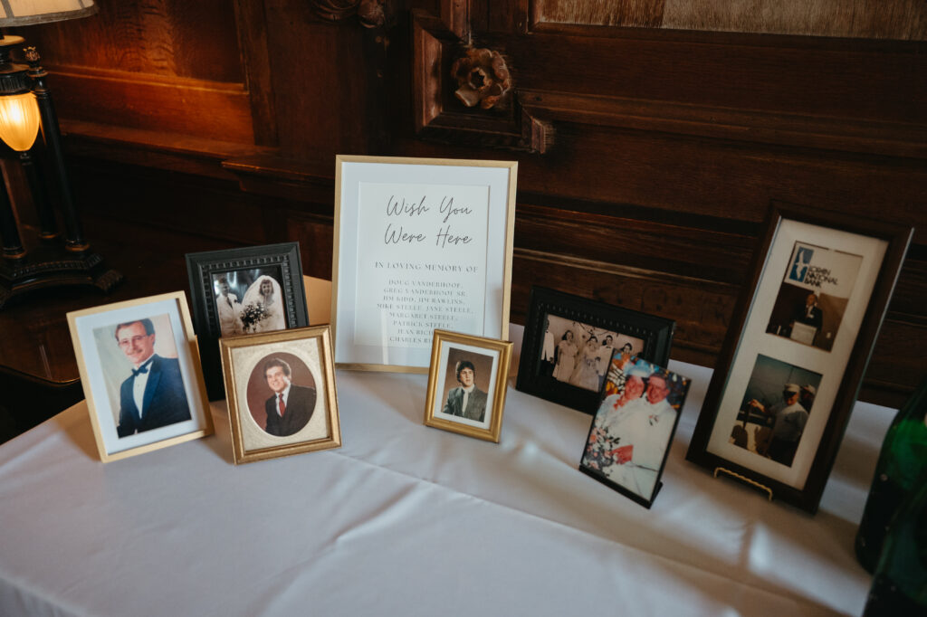 real-wedding-feature tribute to loved ones who couldn't be at the wedding
