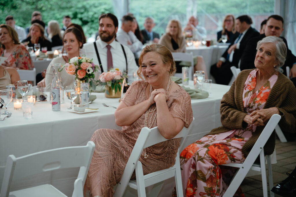 real-wedding-feature family and friends getting emotional during the wedding speeches